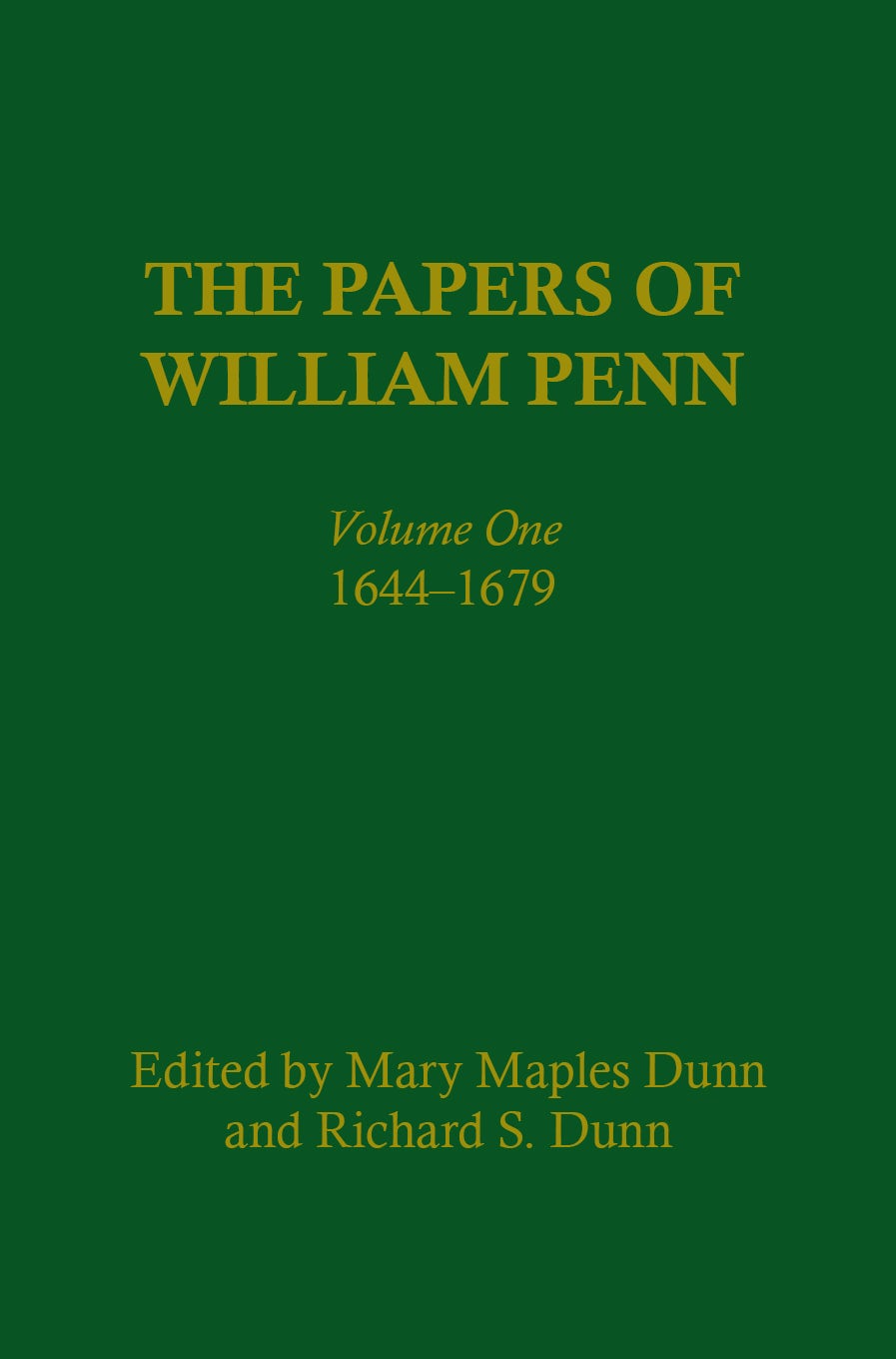 Book cover image for The Papers of William Penn, Volume 1 ISBN: 9781512821413